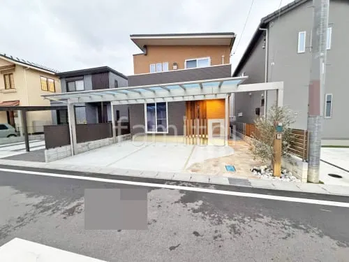 大津市 新築シンプル オープン外構