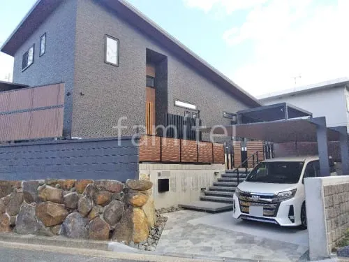 香芝市 新築ハイクラス セミクローズ外構