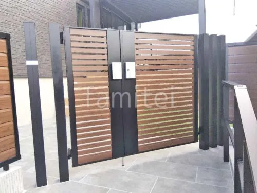 香芝市 新築ハイクラス セミクローズ外構