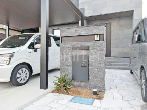 川西町 新築シンプル オープン外構