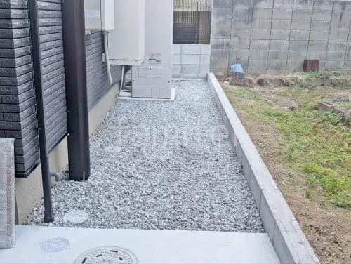 川西町 新築シンプル オープン外構