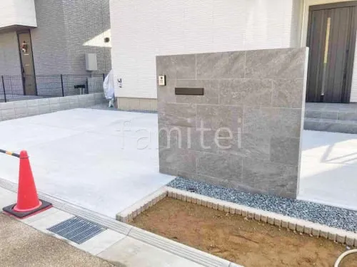 宝塚市 新築シンプル オープン外構