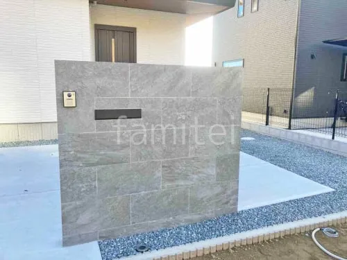 宝塚市 新築シンプル オープン外構