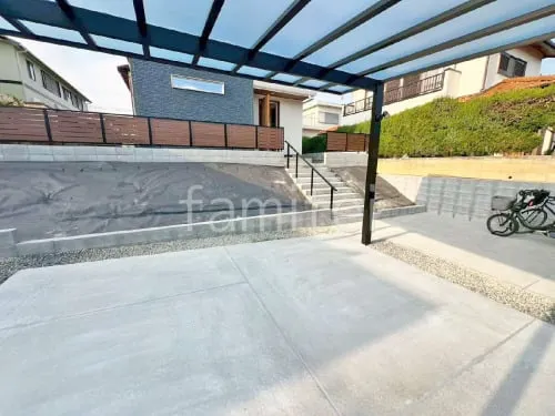 神戸市 新築シンプル オープン外構