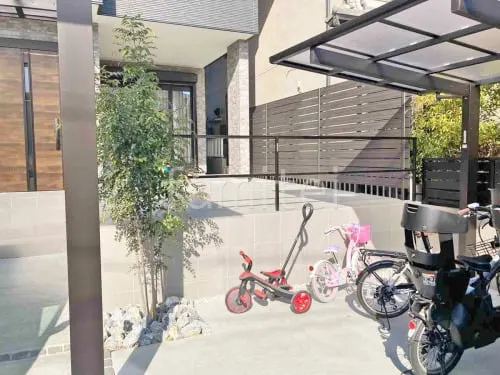 大阪市 新築シンプル オープン外構