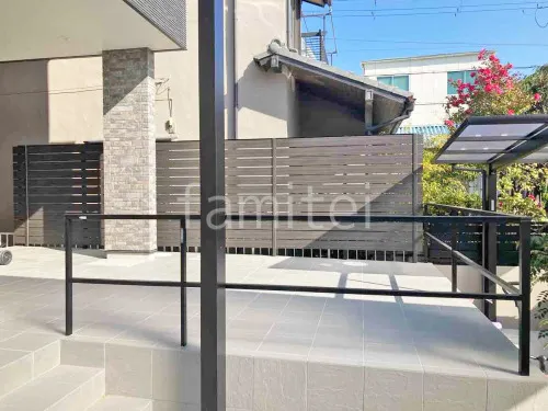 大阪市 新築シンプル オープン外構