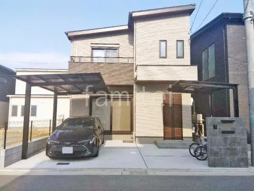 摂津市 新築シンプル オープン外構