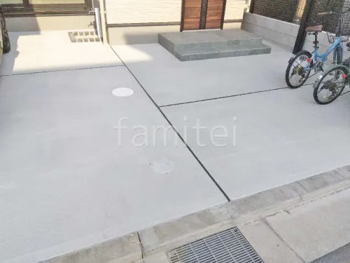 摂津市 新築シンプル オープン外構