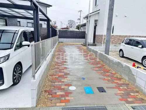 草津市 新築ナチュラル オープン外構