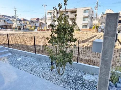 伊丹市 新築シンプル オープン外構