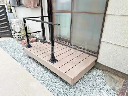 西宮市 新築シンプル セミクローズ外構