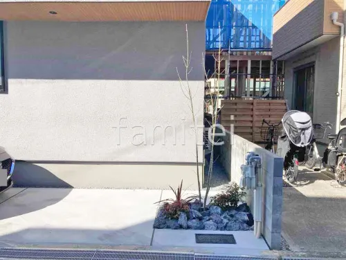 高槻市 新築ベーシック オープン外構