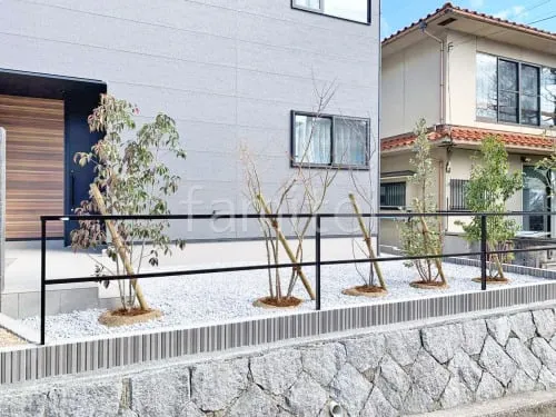 大津市 新築シンプル オープン外構