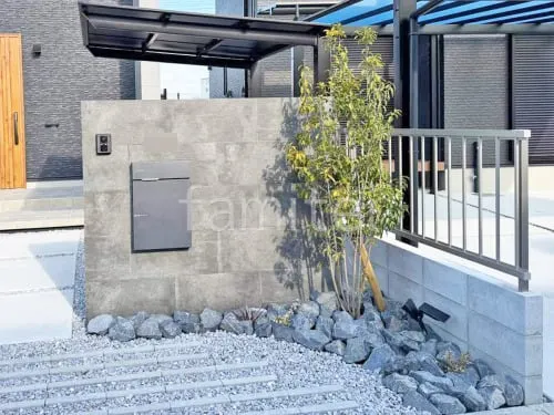 守山市 新築シンプル オープン外構