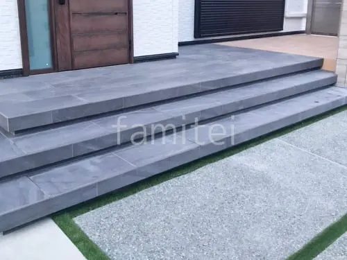 和歌山市 リフォームシンプル オープン外構