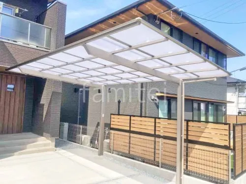 宝塚市 新築シンプル オープン外構