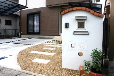 施工例 新築外構　オープン