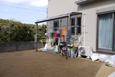 施工例 テラス屋根・境界フェンス