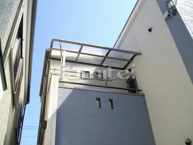 施工例  ベランダ屋根２階　物干し