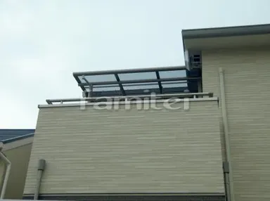 施工例 ベランダ屋根 フラットテラス屋根2階