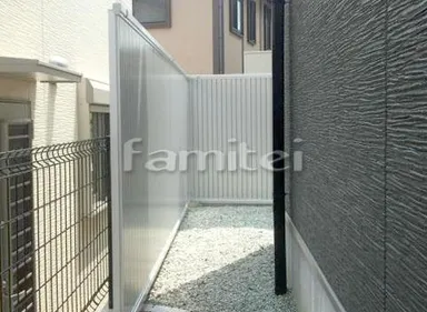 施工例 目隠しフェンス ニューカムフィハイタイプ