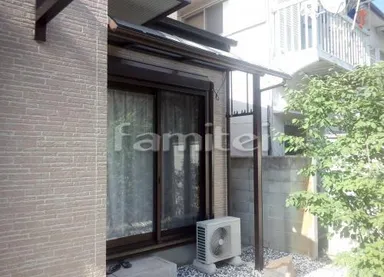 施工例 ベランダ屋根 ヴェクターテラス屋根1階＋柱なし