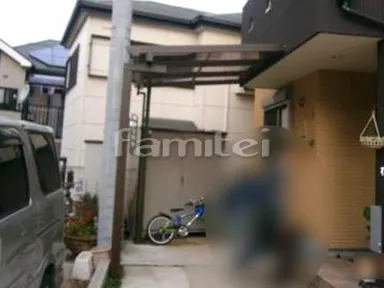 施工例 フル木製調テラス屋根 三協ナチュレ1階 (パーゴラ風)