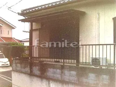 施工例 洗濯干し屋根 三協セバーネ1階 独立式