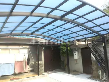 施工例 カーポート プライスポート横2台