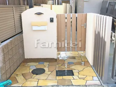 施工例 新築ナチュラル クローズ外構