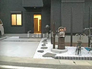 施工例 新築和モダン オープン外構