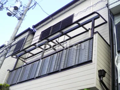 施工例 ベランダ屋根 YKKヴェクターテラス2階
