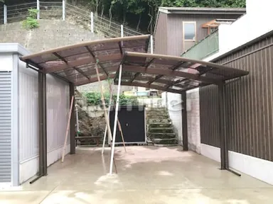 施工例 カーポート YKKレイナポート1台 2箇所