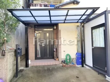 施工例 自転車バイク屋根 LIXILネスカF