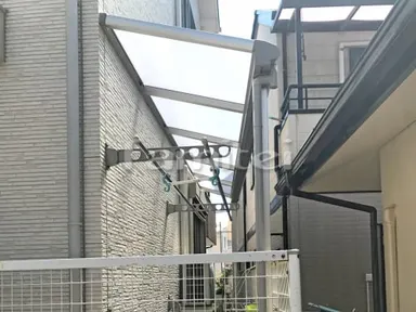 施工例 雨除け屋根 YKKヴェクターテラス1階