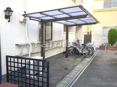 施工例 自転車バイク屋根 LIXILネスカF