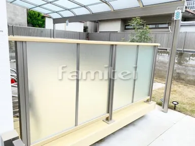 施工例 デッキフェンス LIXILプライバシーパネル