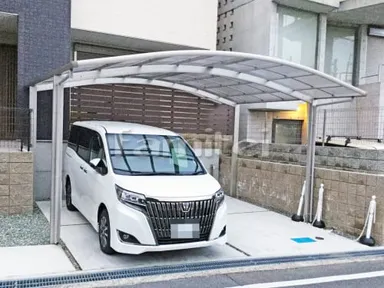 施工例 カーポート YKKレイナポート横2台