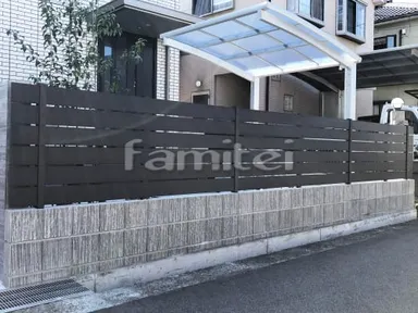 施工例 新築シンプル クローズ外構
