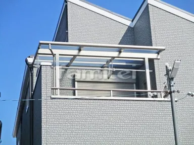 施工例 ベランダ屋根 LIXILスピーネ2階