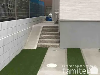 施工例 新築シンプル オープン外構