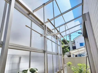 施工例 雨除け屋根 YKKソラリア1階