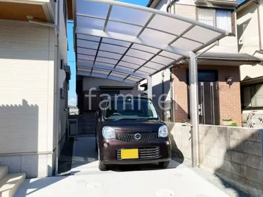 施工例 カーポート YKKレイナポートグラン縦1.5台