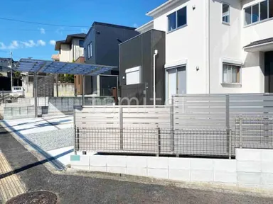 施工例 目隠しフェンス塀 カーポート