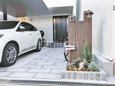 施工例 新築シンプル オープン外構