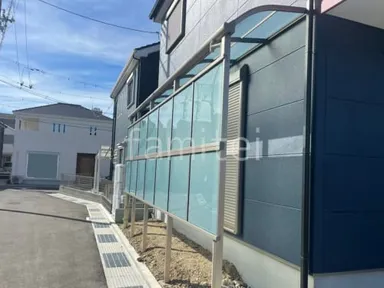 施工例 １階テラス屋根 サイクルポート