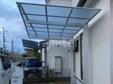 施工例 カーポート１台 LIXIL ネスカF 変形地対応 