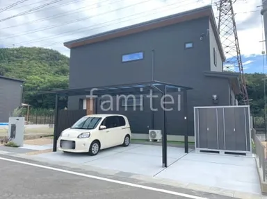 施工例 新築シンプル オープン外構