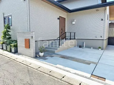施工例 新築シンプル オープン外構