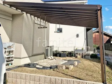 施工例 雨除け屋根 YKKソラリア1階